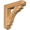 Ekena Millwork Merced Arts and Crafts Rough Sawn Bracket w/ Offset Brace, Western Red Cedar, 6"W x 24"D x 24"H BKT0604X24X24MRC03RWR - alternate 1